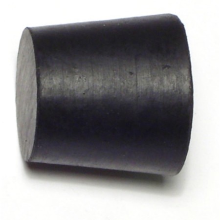 MIDWEST FASTENER 1" x 7/8" x 1" #5 Black Rubber Stoppers 4PK 65868